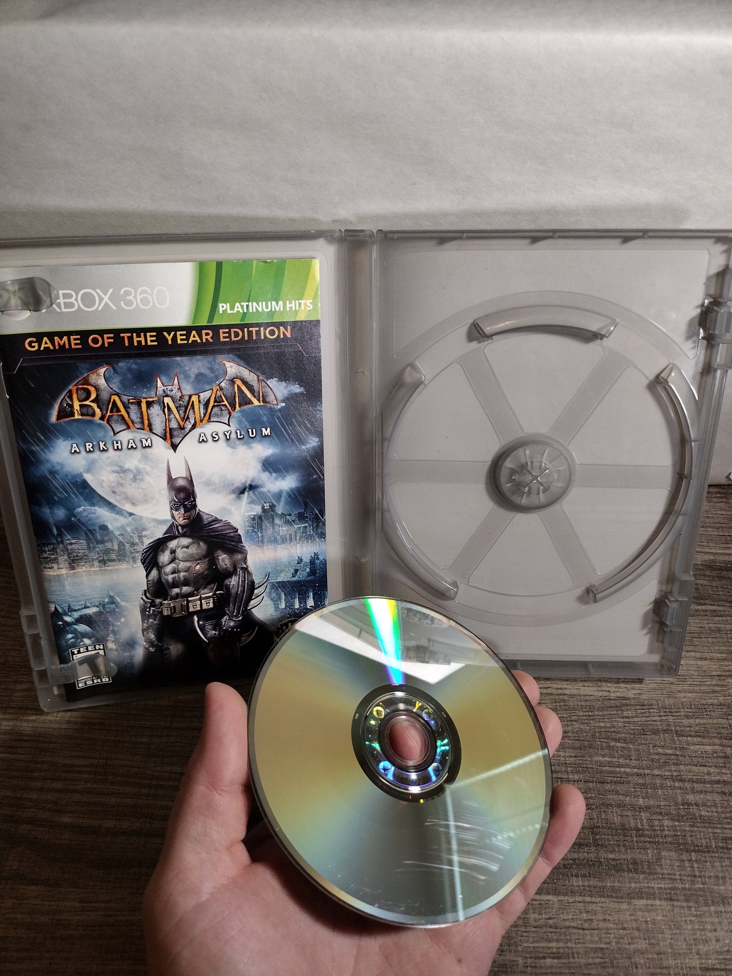 Batman: Arkham Asylum Game of the Year Edition platinum hits CIB