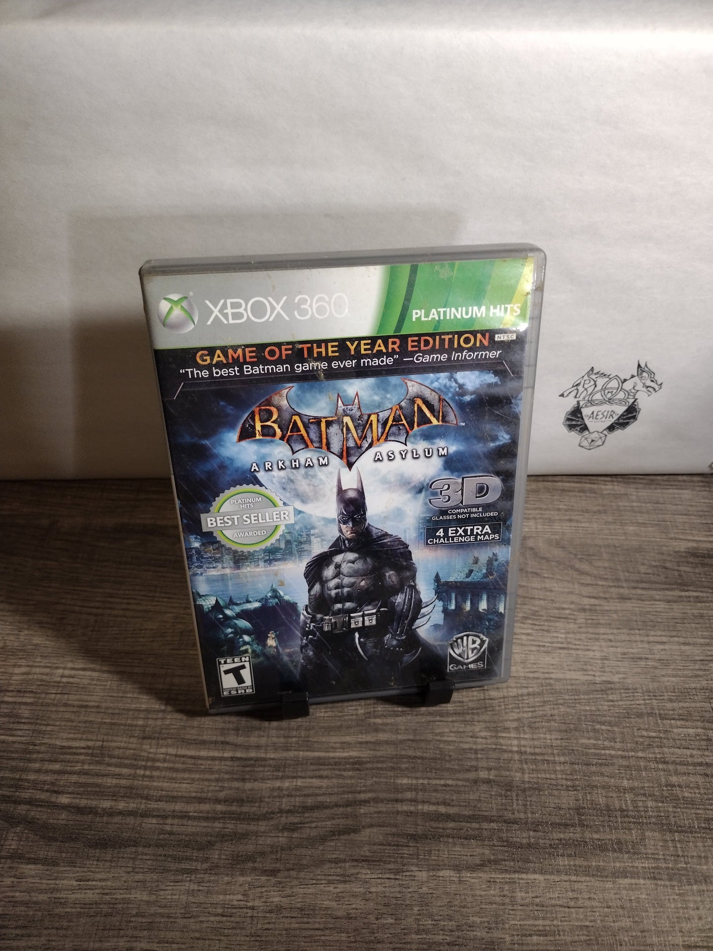 Batman: Arkham Asylum Game of the Year Edition platinum hits CIB