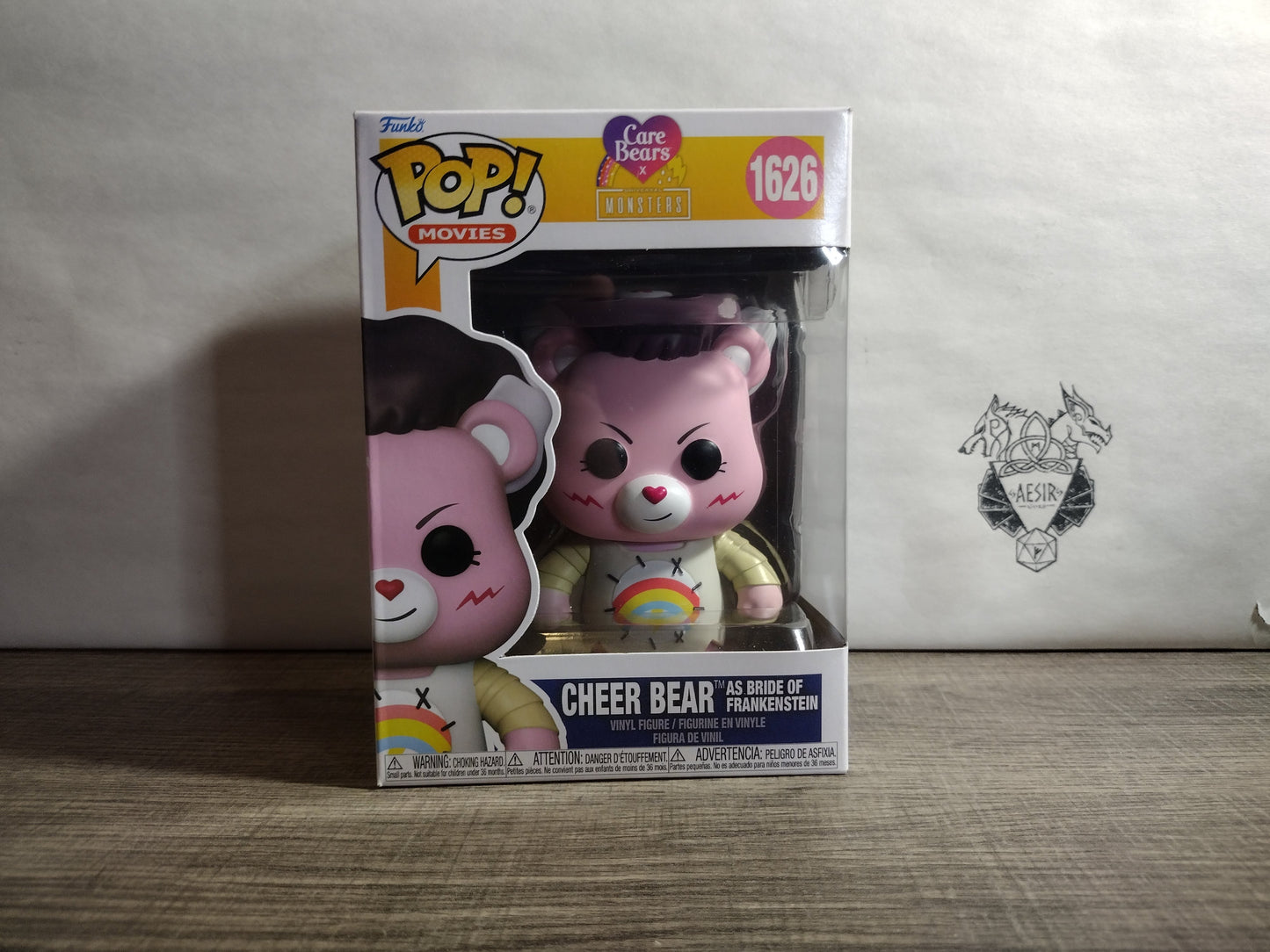 Care Bears x Universal Monsters Funko Pop! #1626-#1629 ships with protectors