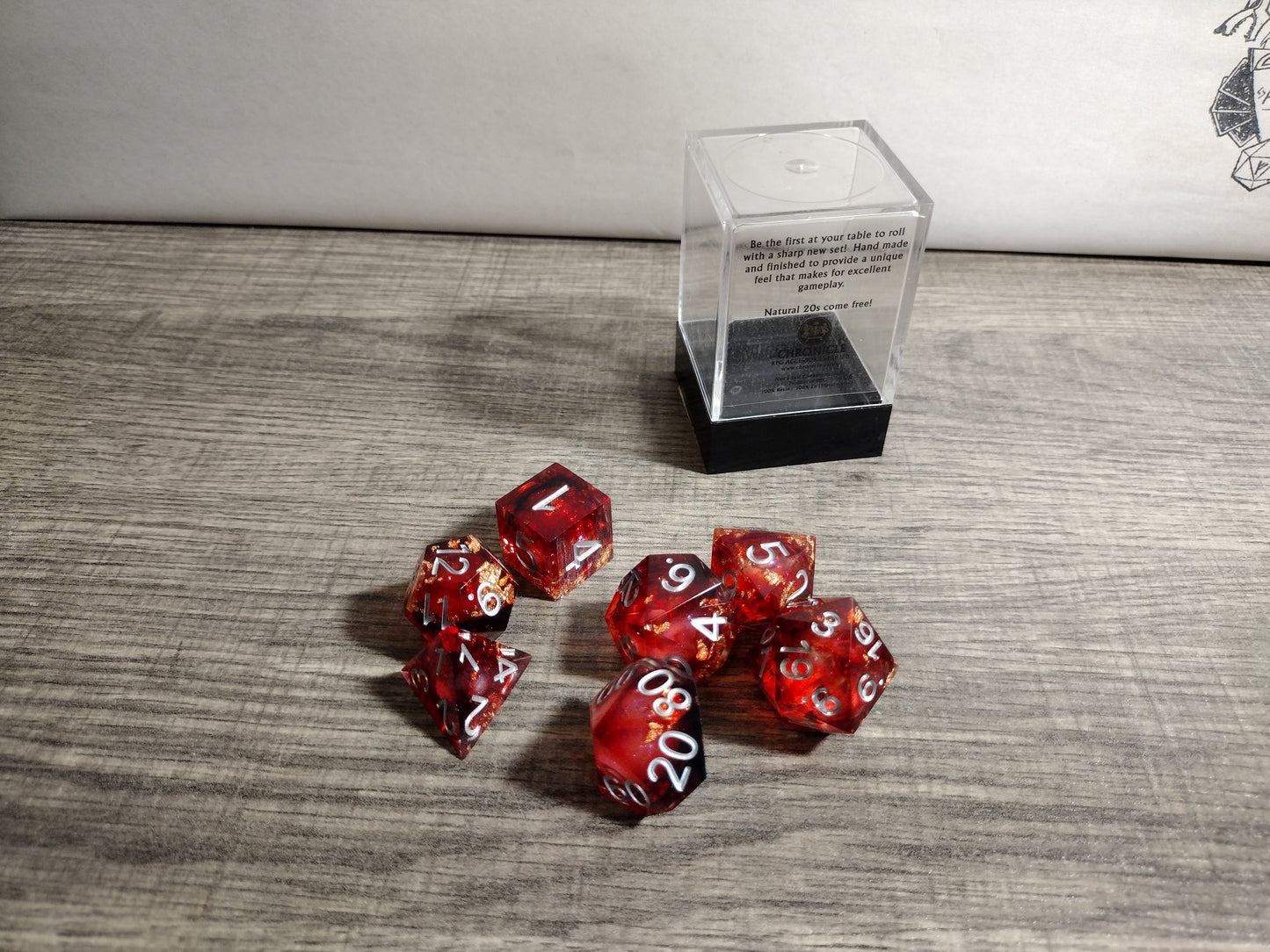 Chronicle RPG Accessories: 7CT Liquid Core Polyhedral Dice Set