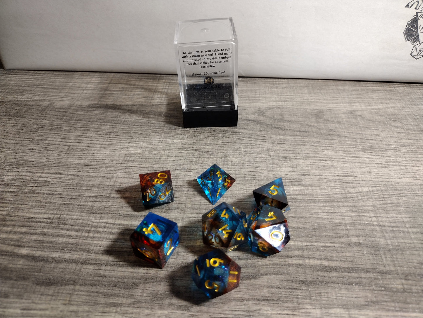 Chronicle RPG Accessories: 7CT Liquid Core Polyhedral Dice Set
