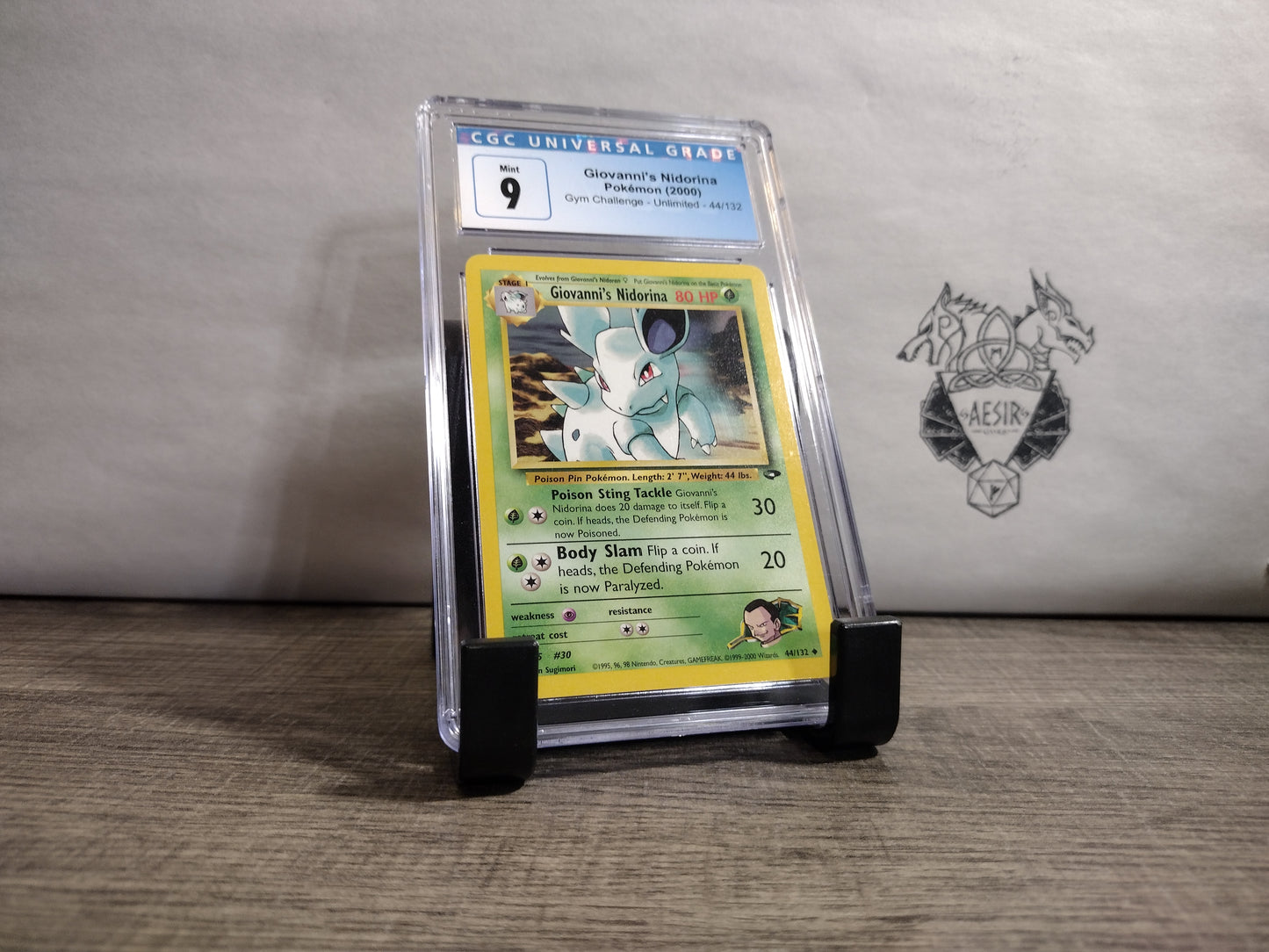 Gym Challenge 44/132 Giovanni's Nidorina CGC 9