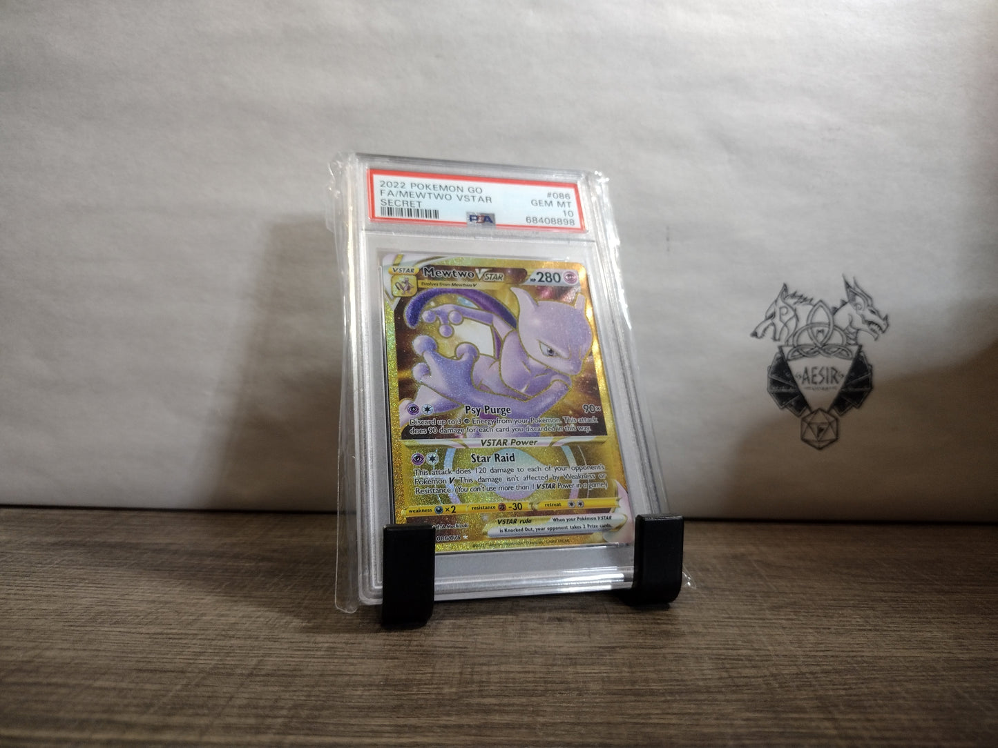 Pokemon GO #086 Mewtwo VSTAR secret PSA 10