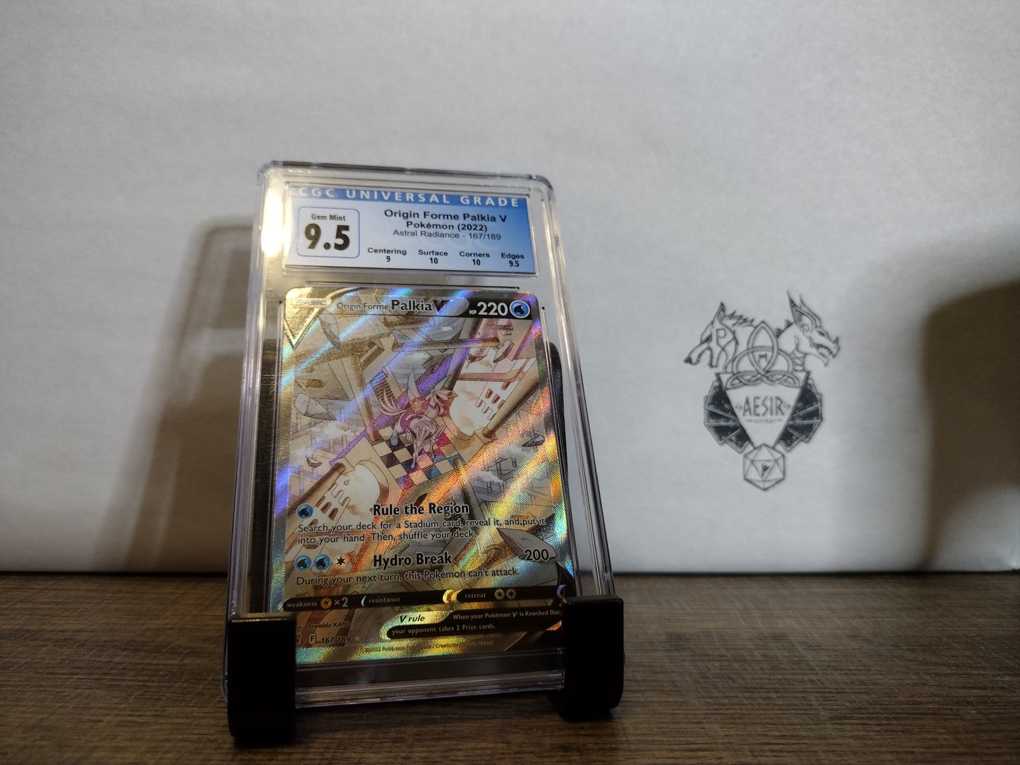 Astral radiance 167/189 Origin Forme Palkia V CGC 9.5