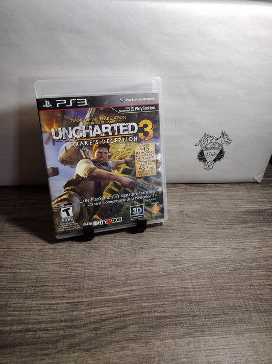 Uncharted 3: Drakes Deception Game of The Year - cib tested and working